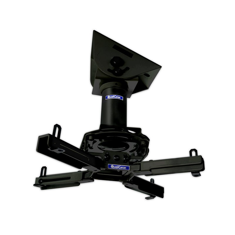 QualGear Pro-AV QG-KIT-VA-3IN-B Projector Mount Kit Accessory Vaulted Ceiling Adapter, 3" 1.5", Black - Image 1